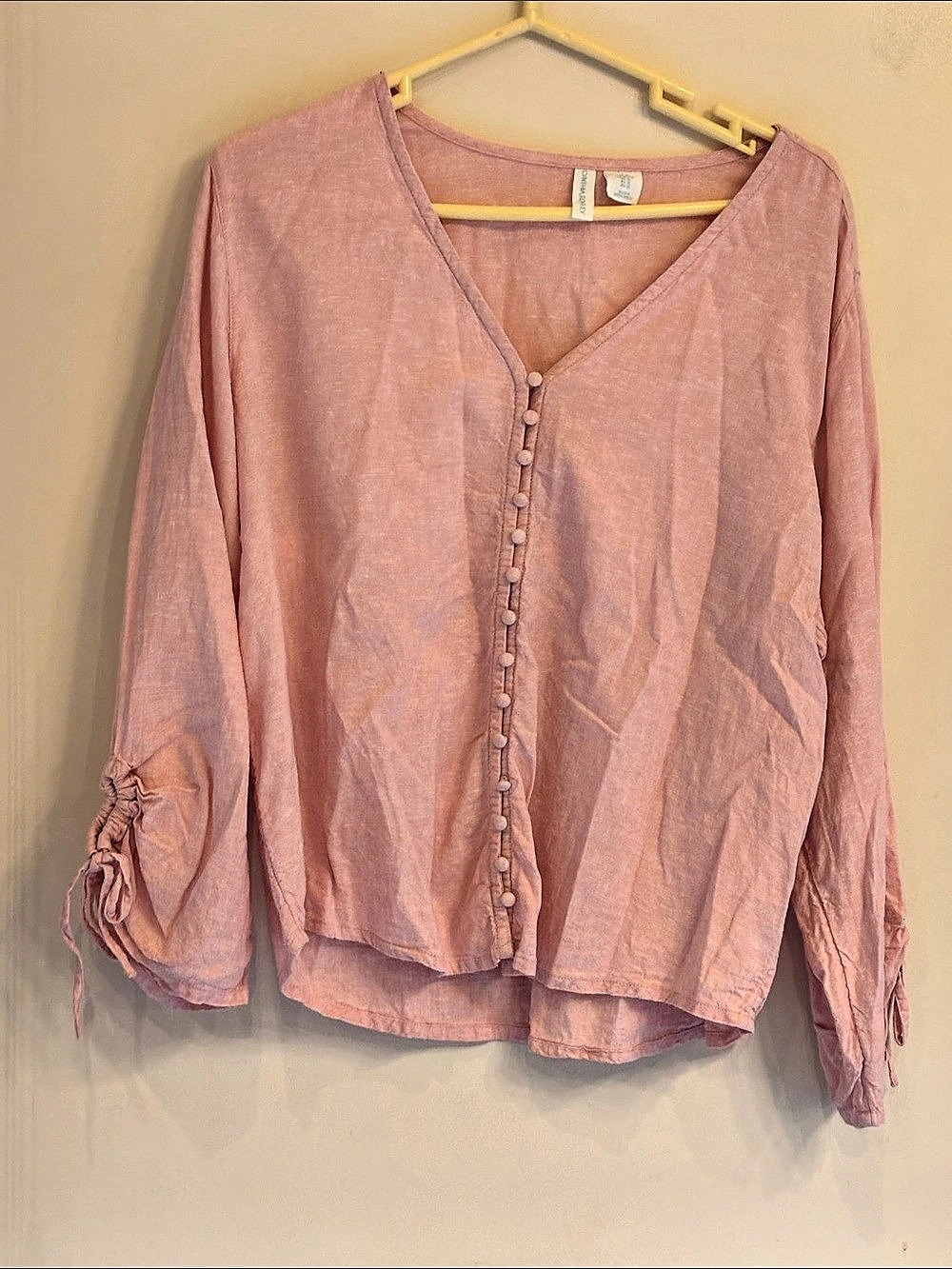 Universal Thread Pink Button Front Blouse